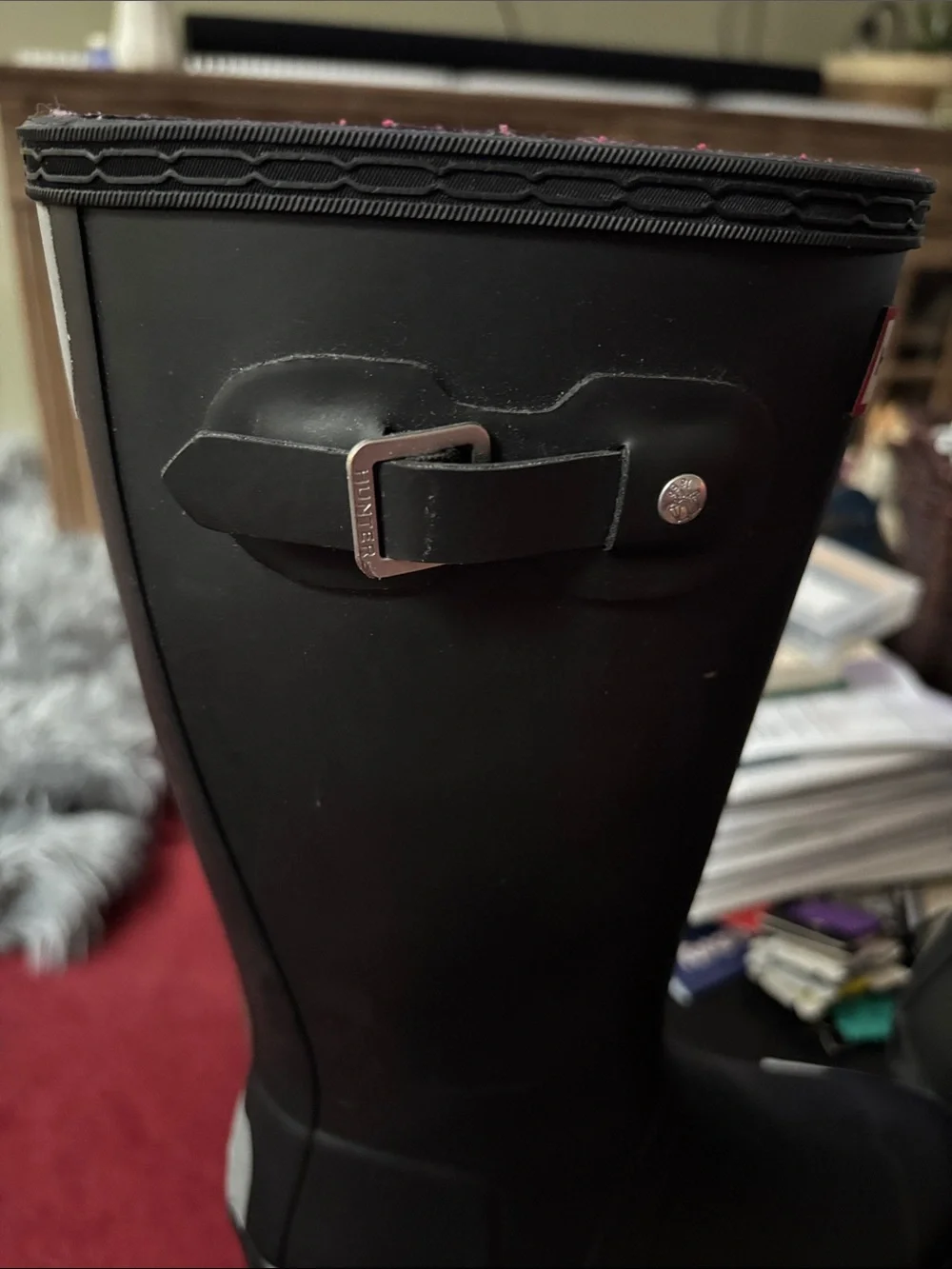 Hunter Kids Black Rain Boots
